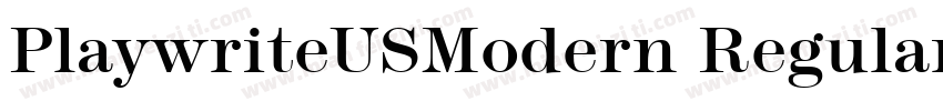 PlaywriteUSModern Regular字体转换